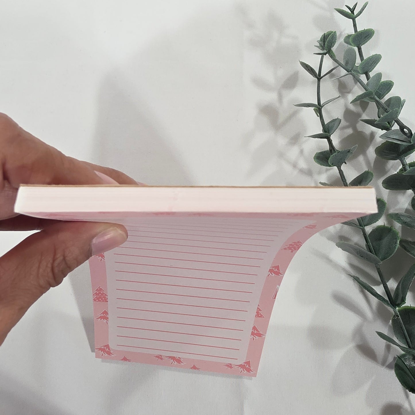 Pink Christmas Trees Notepad / Memo Pad