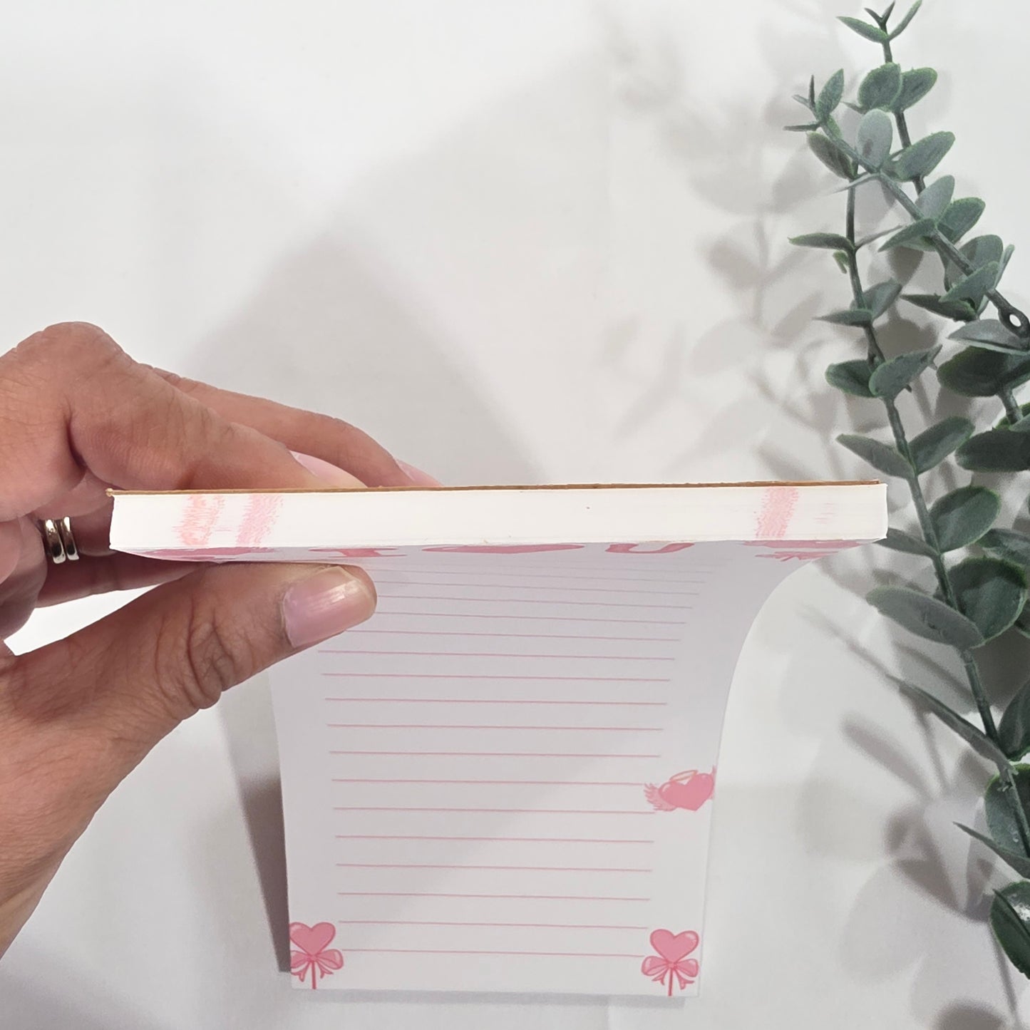 Pink I Love U Notepad / Memo Pad