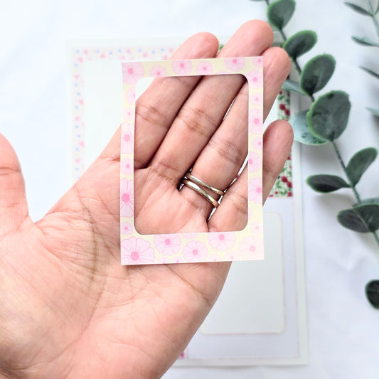 Mini Picture Frame Sticker Sheet | Scrapbook Frame Stickers for Journaling