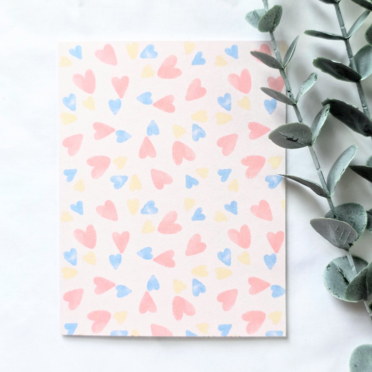 Pastel Hearts Greeting Card | Cute Love Card