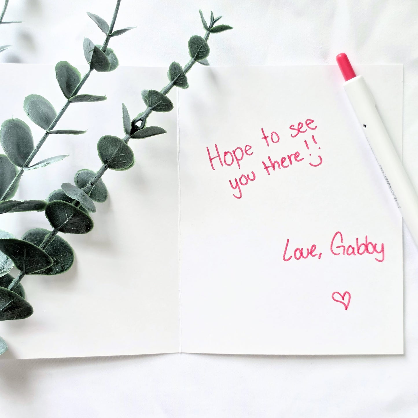 Cherry Gingham Greeting Card | Cute Cherry Card