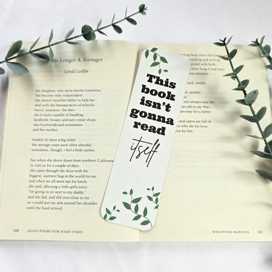 Funny Quote Bookmark | Cute Pattern Bookmark for Readers