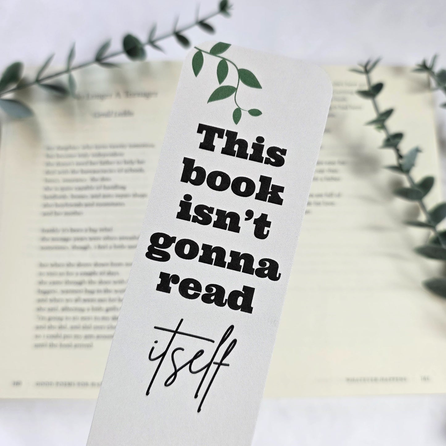 Funny Quote Bookmark | Cute Pattern Bookmark for Readers