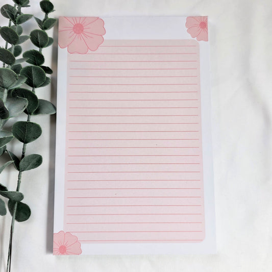Pink Flower – 50 Tear Away Pages | Stationery Pad