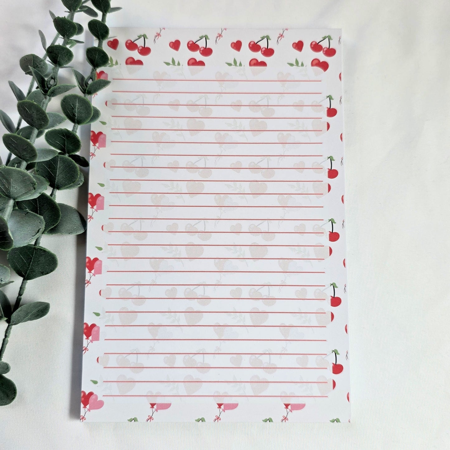 Cherries – 50 Tear Away Pages | Stationery Pad