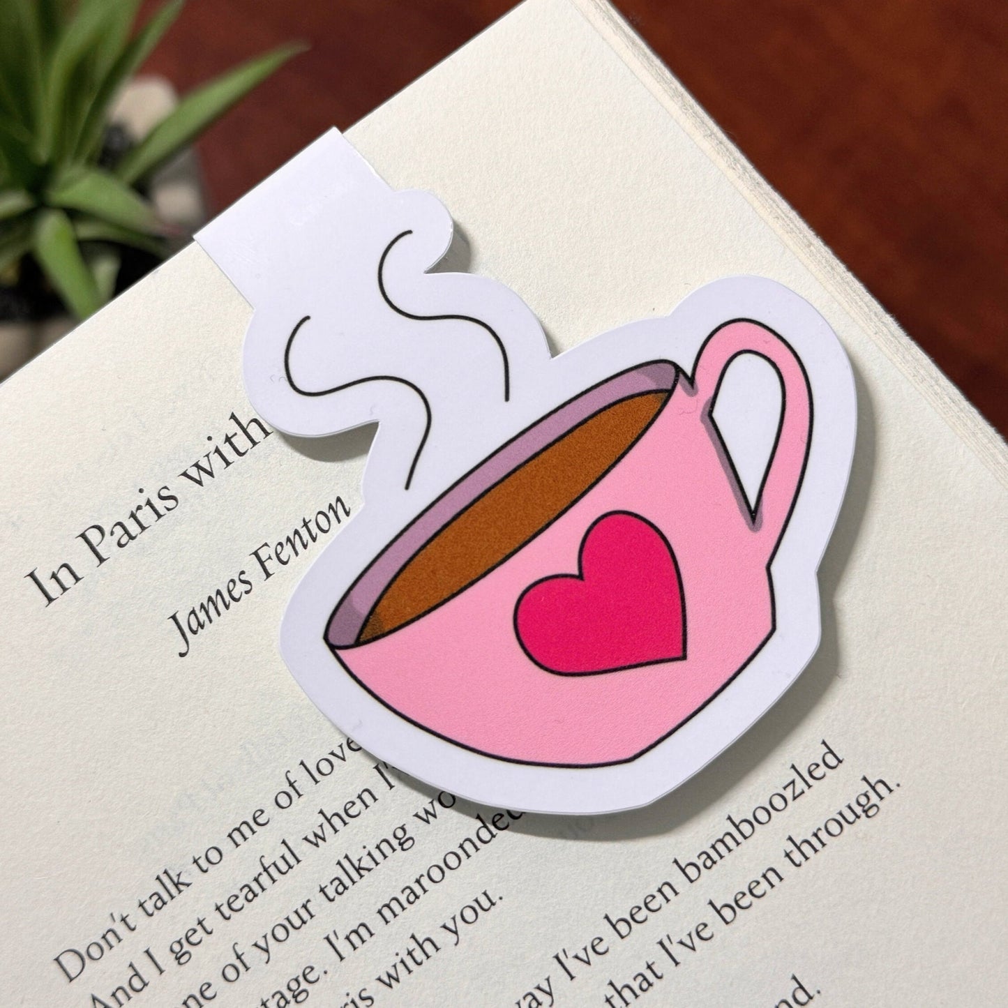 Coffee Cup Magnetic Bookmark