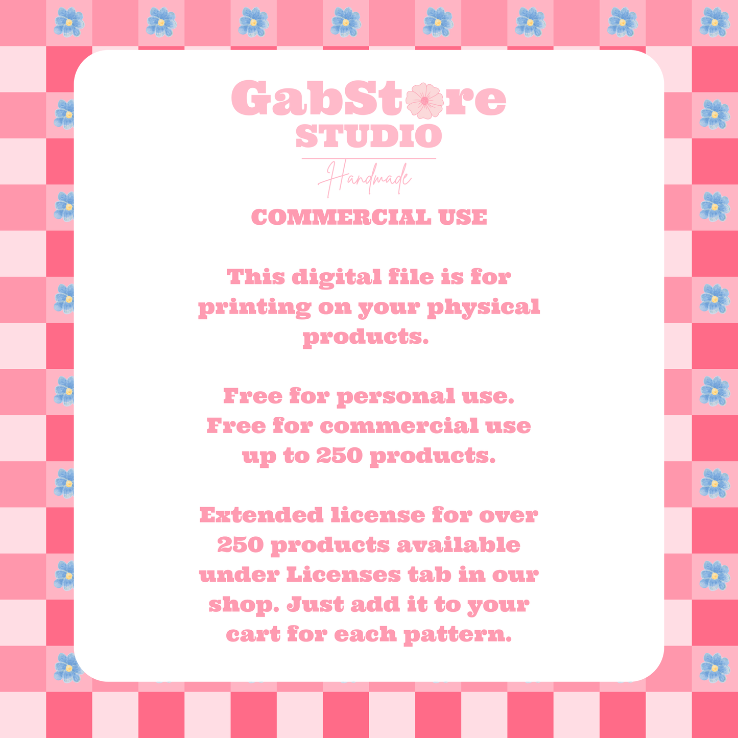 Floral Plaid | 12x12 PNG Seamless File