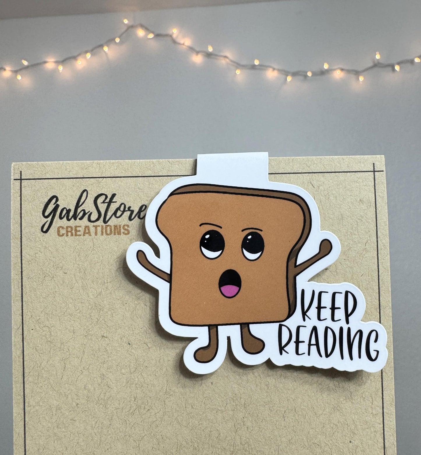 Keep Reading Toastie Magnetic Bookmark