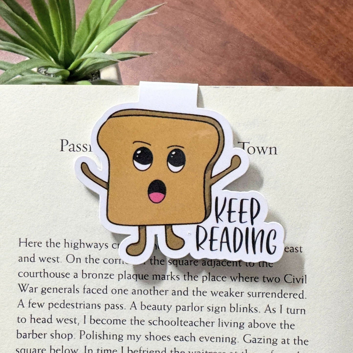 Keep Reading Toastie Magnetic Bookmark