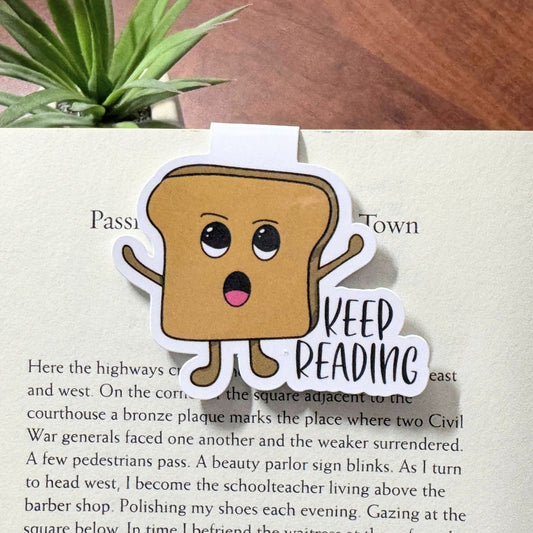 Keep Reading Toastie Magnetic Bookmark