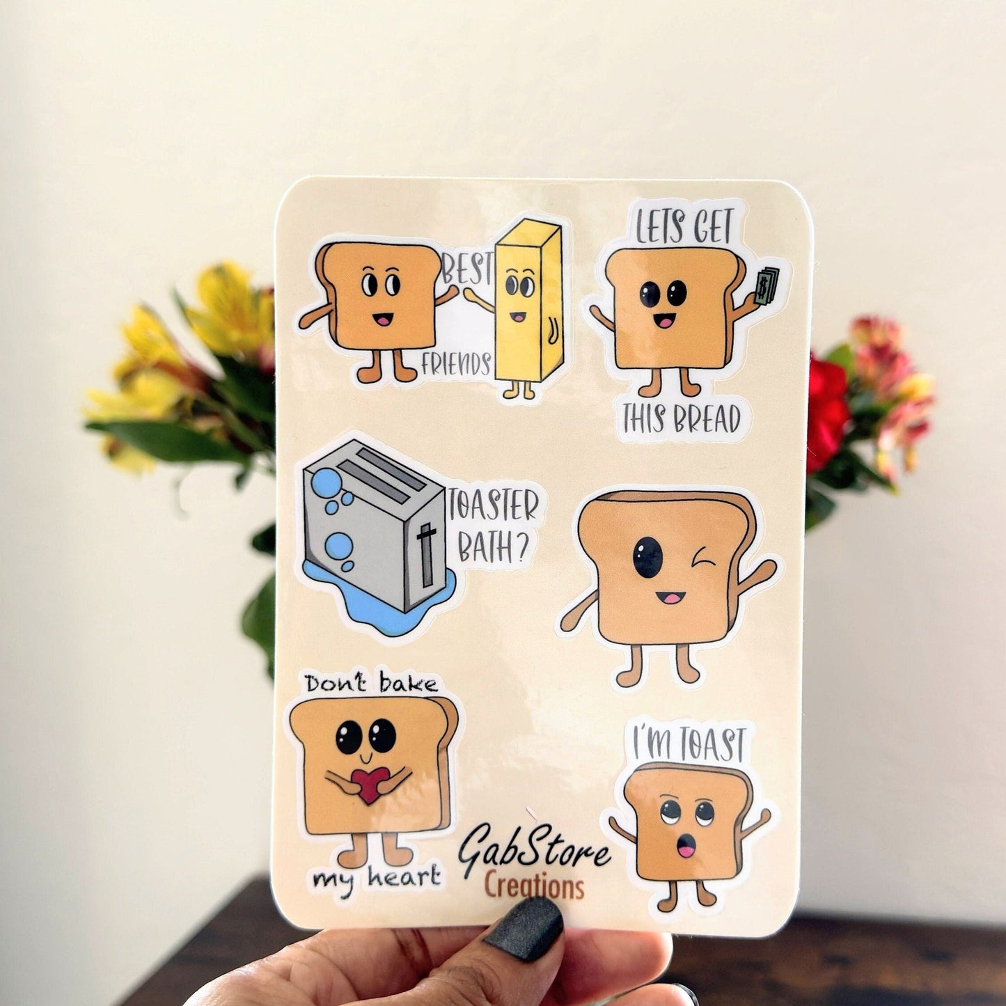 Toastie Friends Sticker Sheet