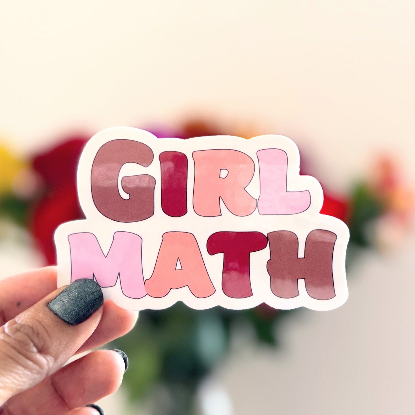 Girl Math Vinyl Sticker