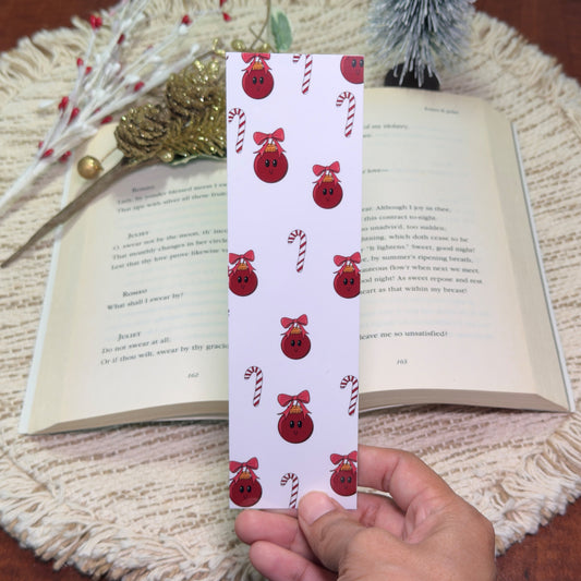 Christmas Ornaments and Candy Cane Bookmark