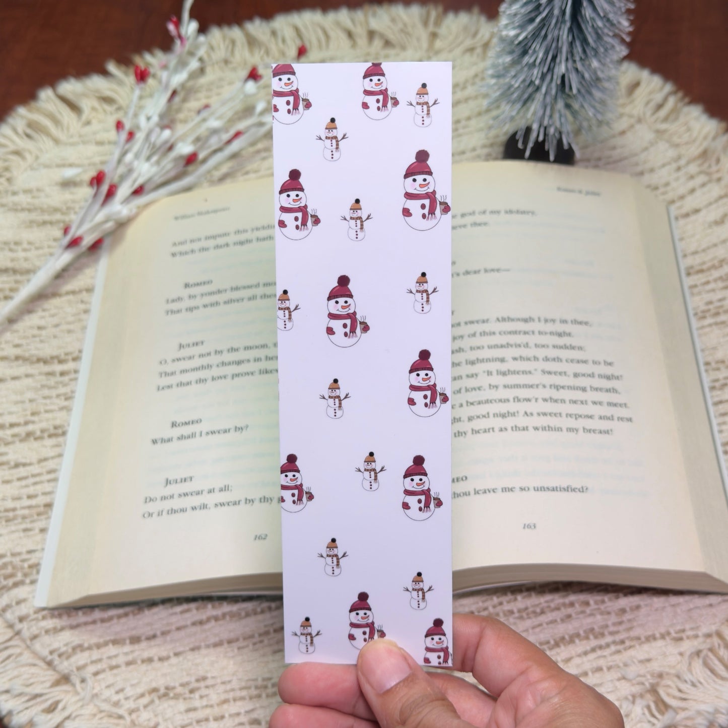 Christmas Snowman Bookmark