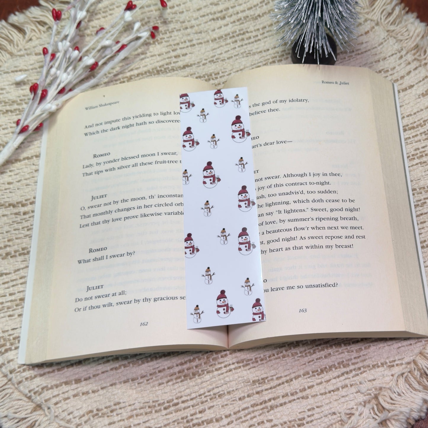 Christmas Snowman Bookmark