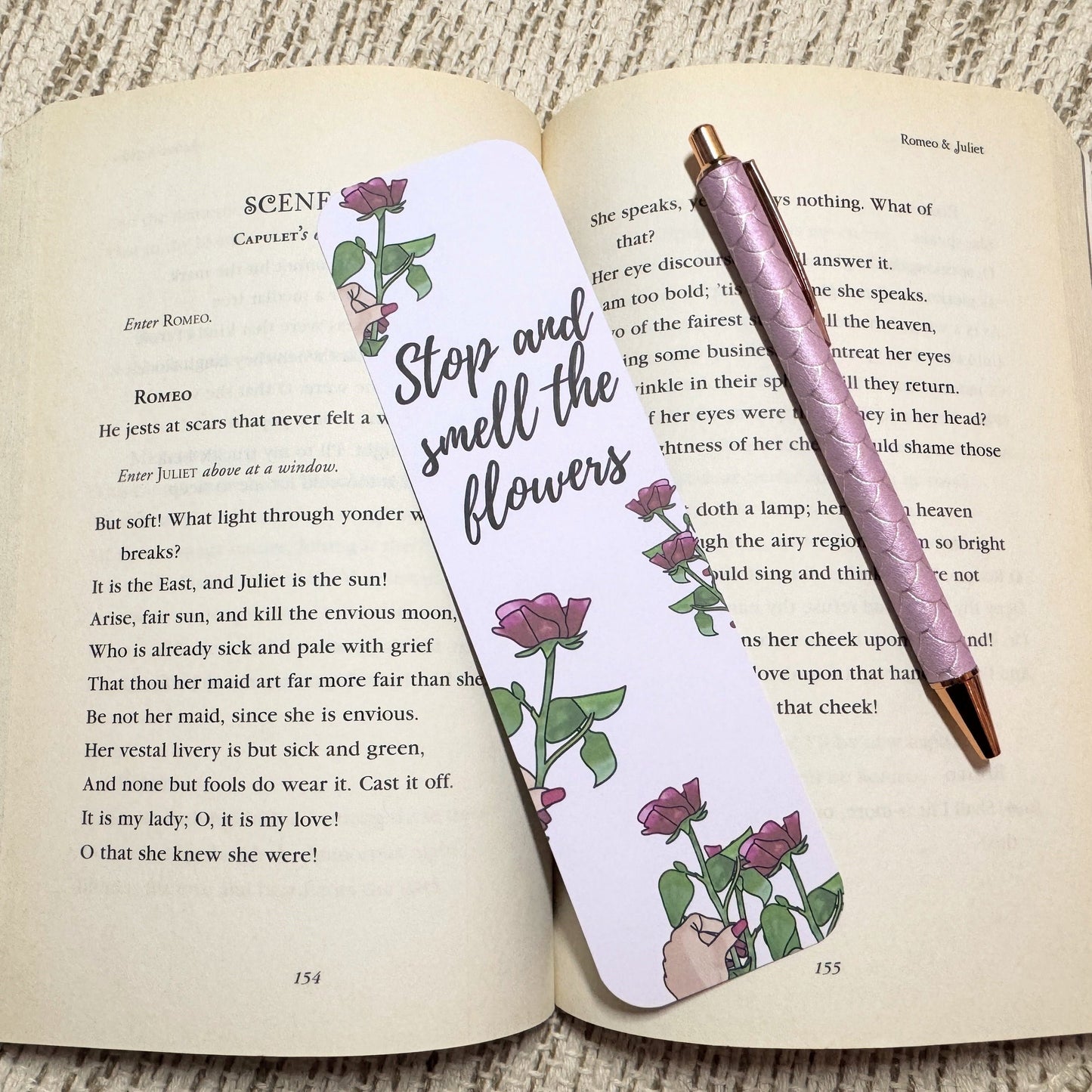 Stop and Smell the Flowers Bookmark