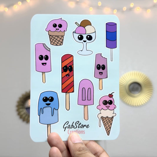 Ice Cream Sticker Sheet