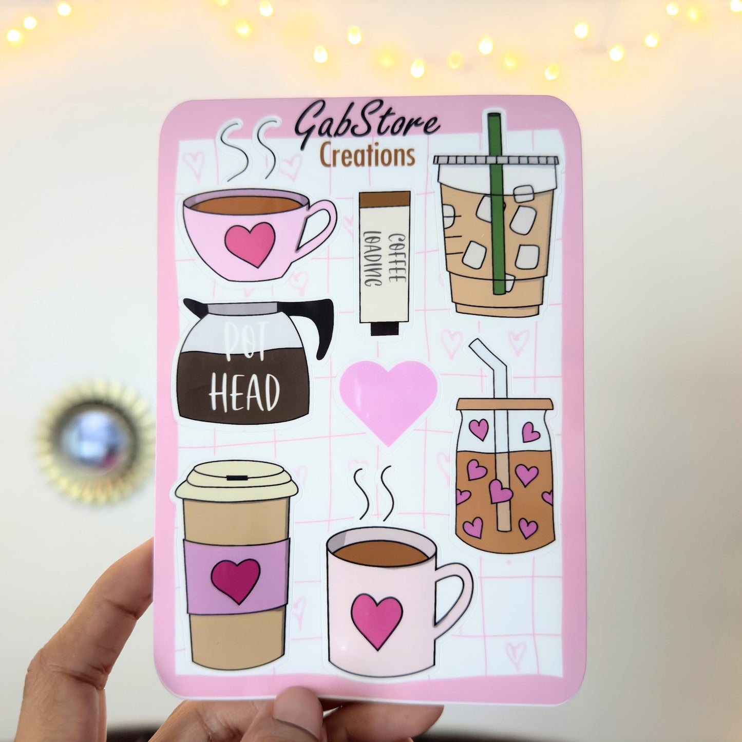 Coffee Addict Sticker Sheet