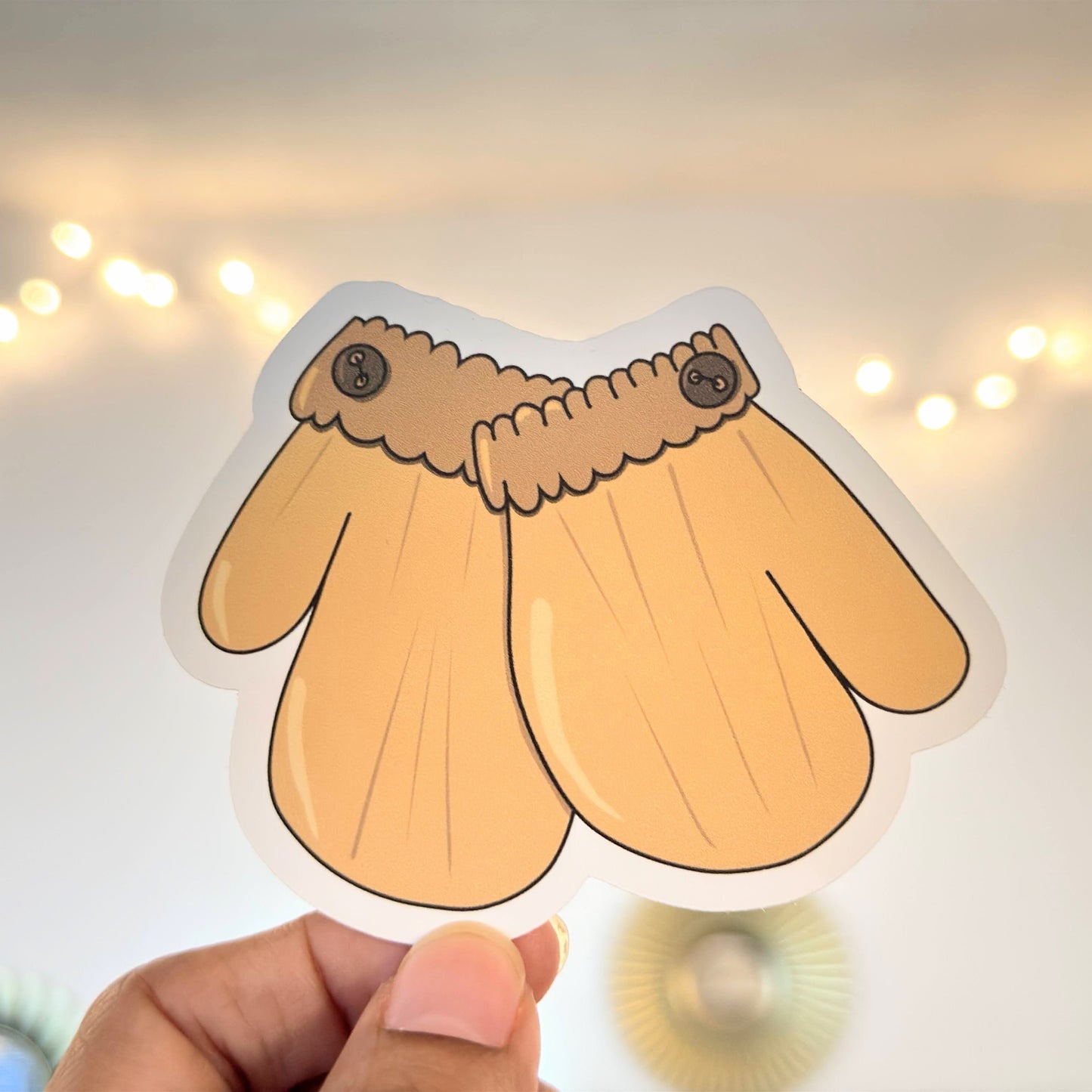 Christmas Mittens Vinyl Sticker