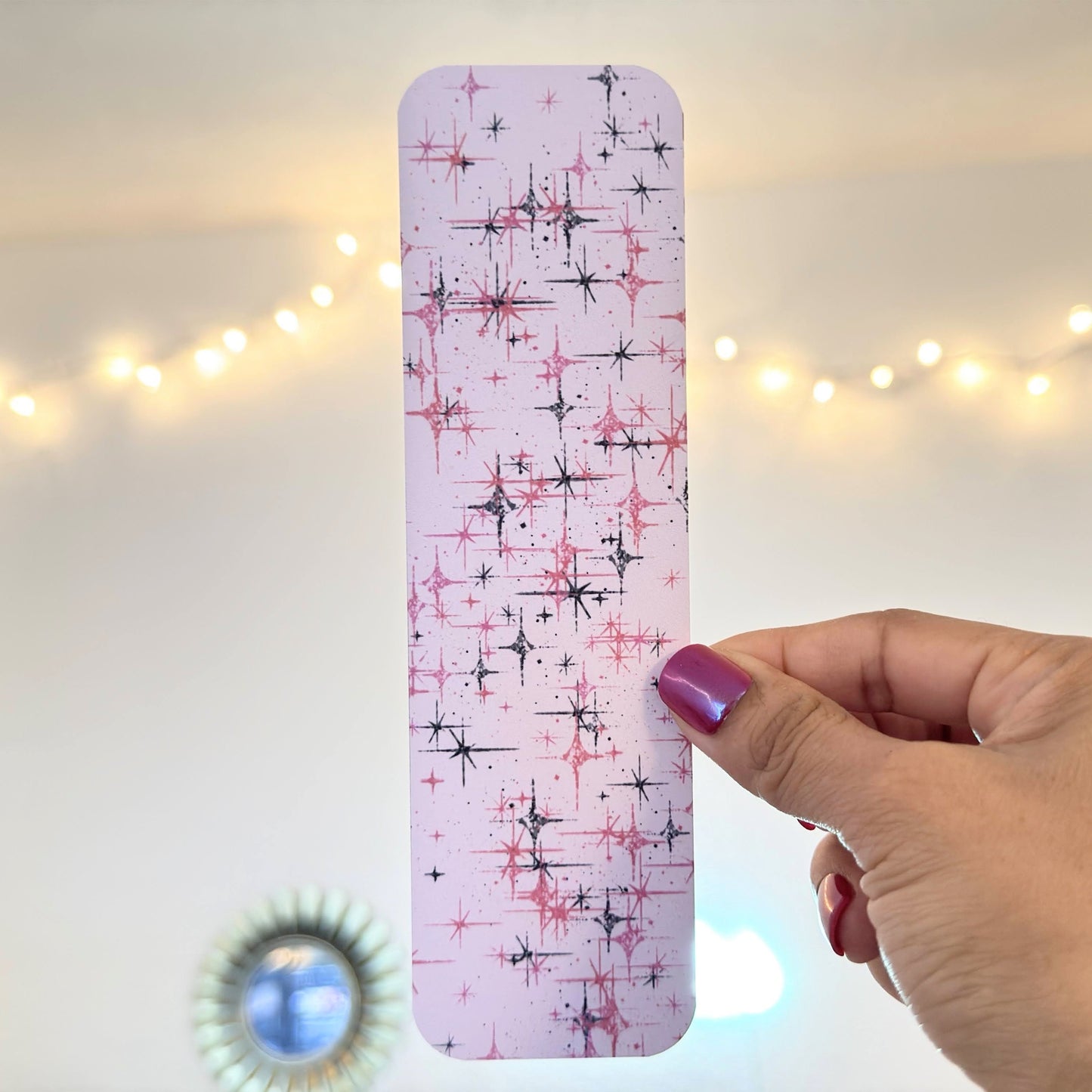 Pink & Black Sparkle Bookmark