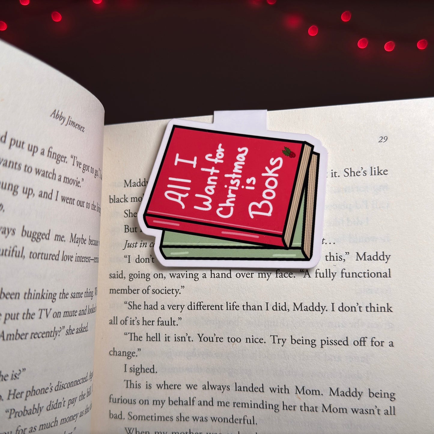 All I Want for Christmas is Books Magnetic Bookmark