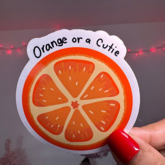 Orange or a Cutie Vinyl Sticker