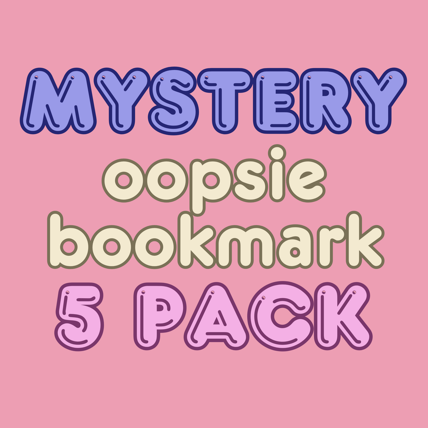 Oopsie Bookmarks - 5 pack