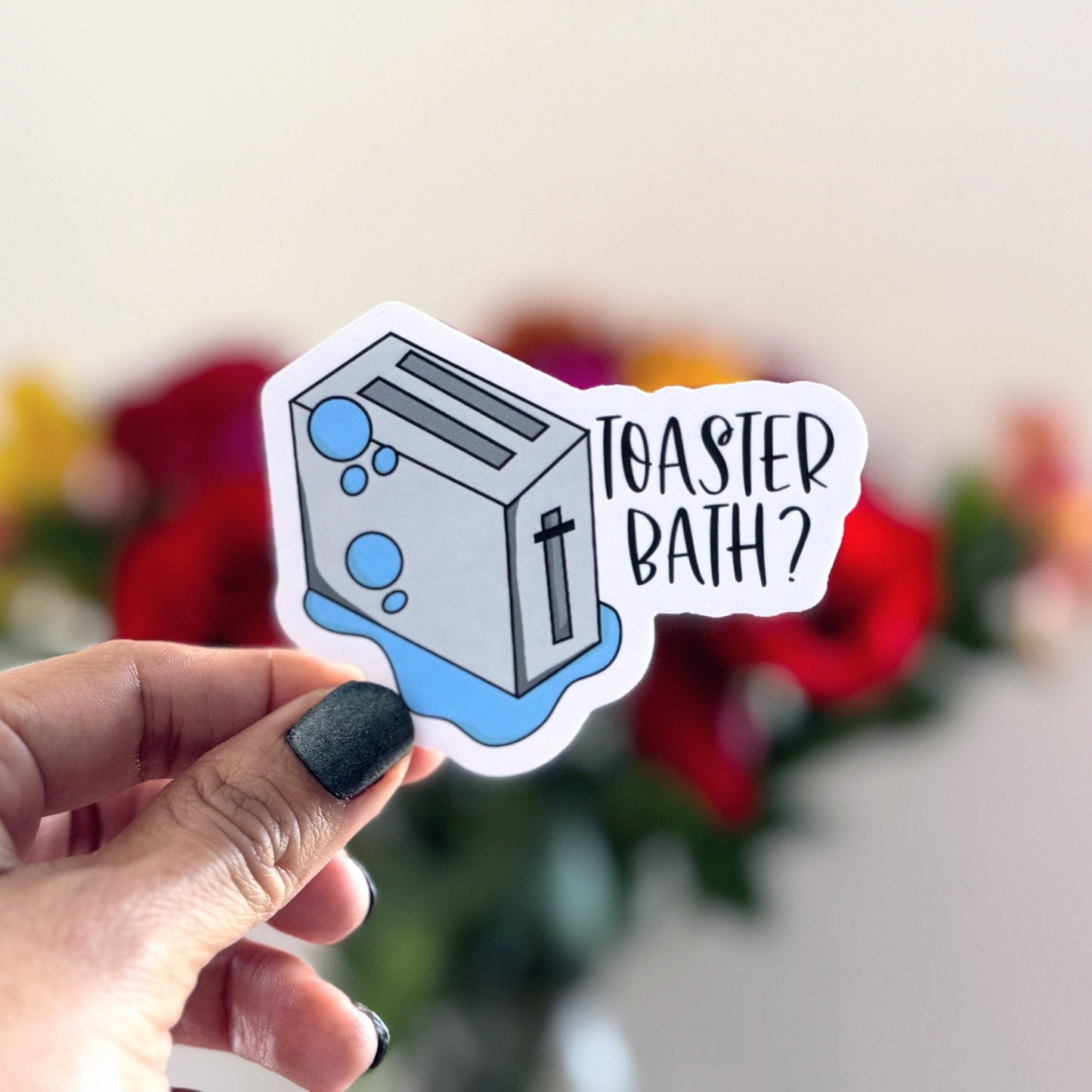 Toaster Bath Vinyl Sticker