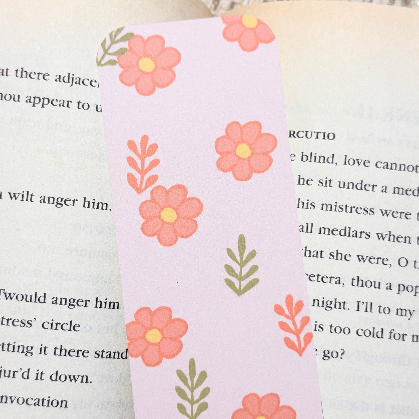 Fall Flowers Bookmark