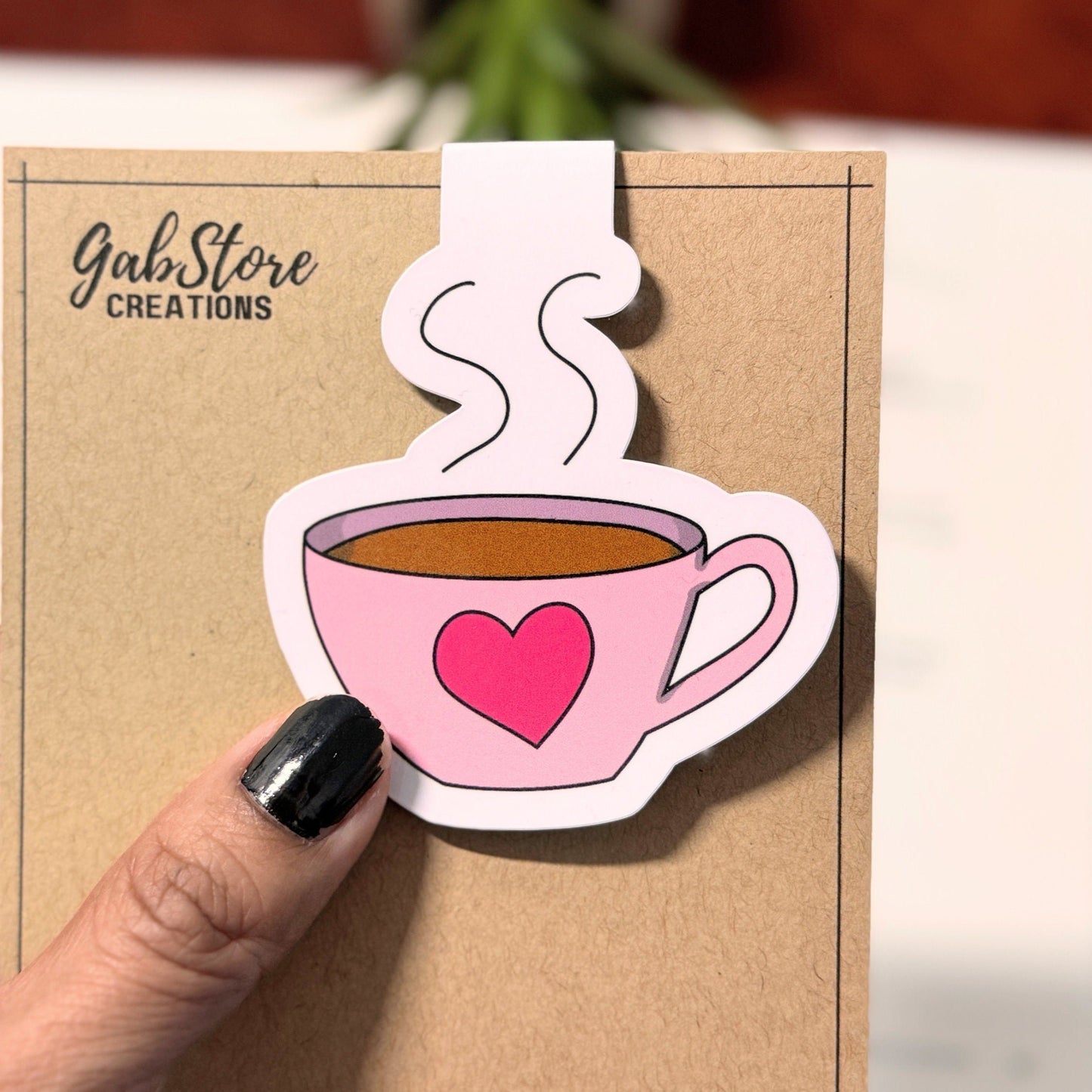 Coffee Cup Magnetic Bookmark