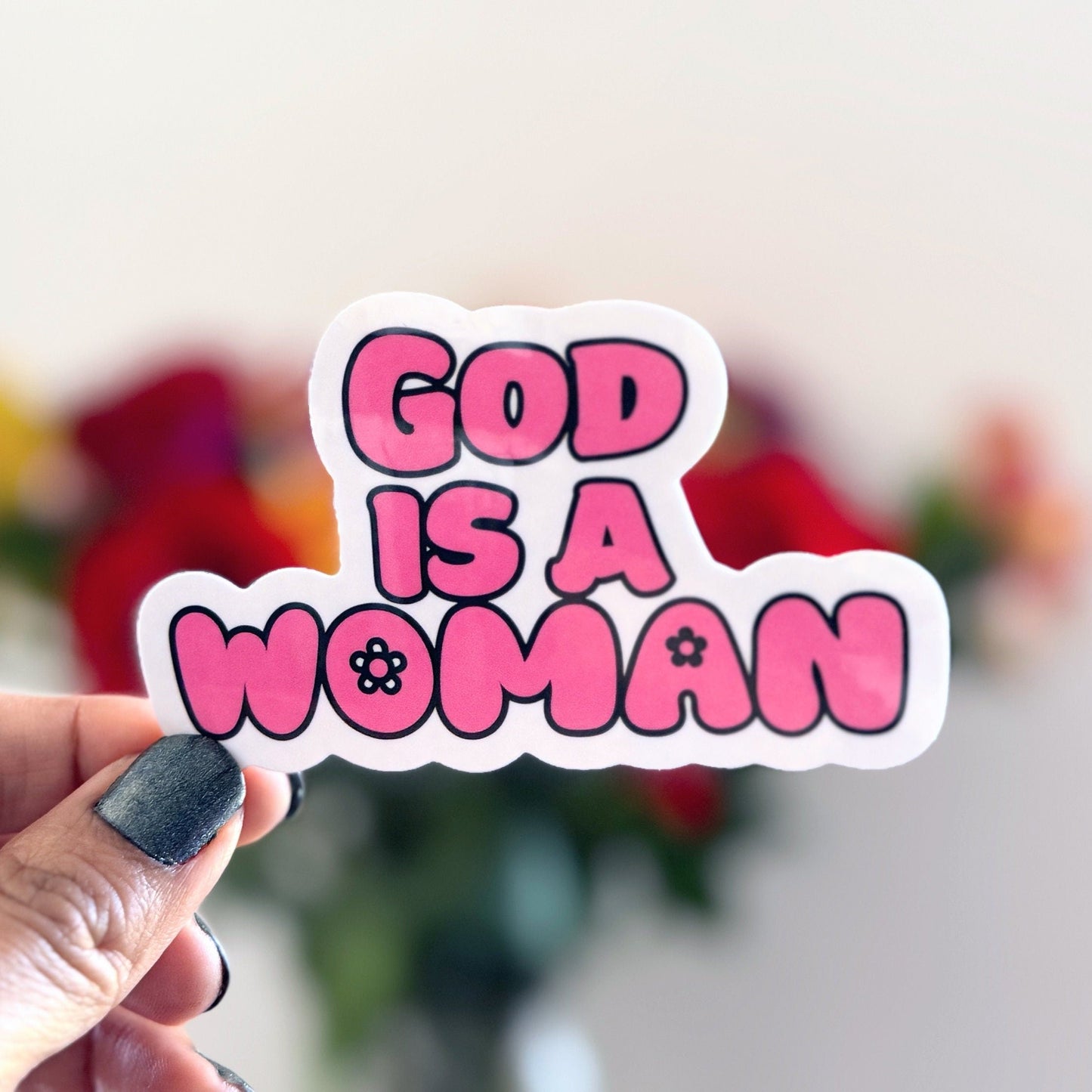 God Is A Woman Vinyl Sticker