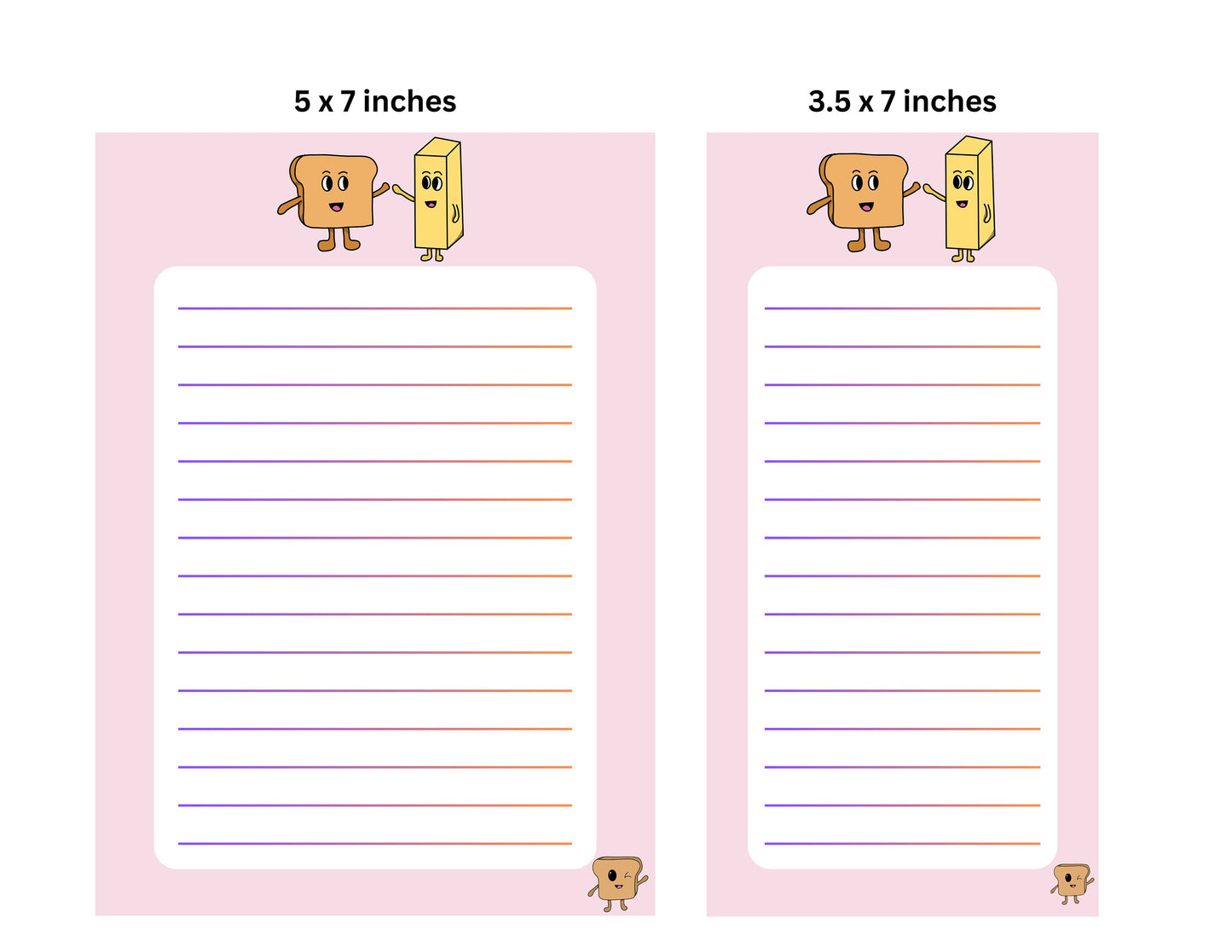 Bread & Butter Notepad / Memo Pad