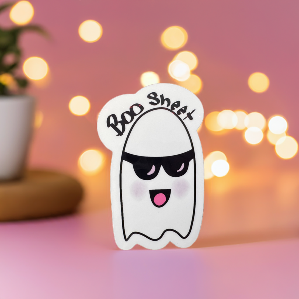 Boo-Sheet Ghost Vinyl Sticker