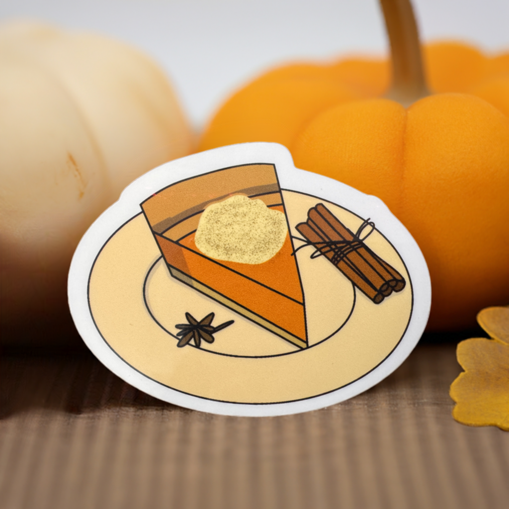 Pumpkin Pie Vinyl Sticker