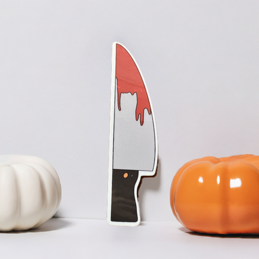 Small Knife Halloween Vinyl Sticker