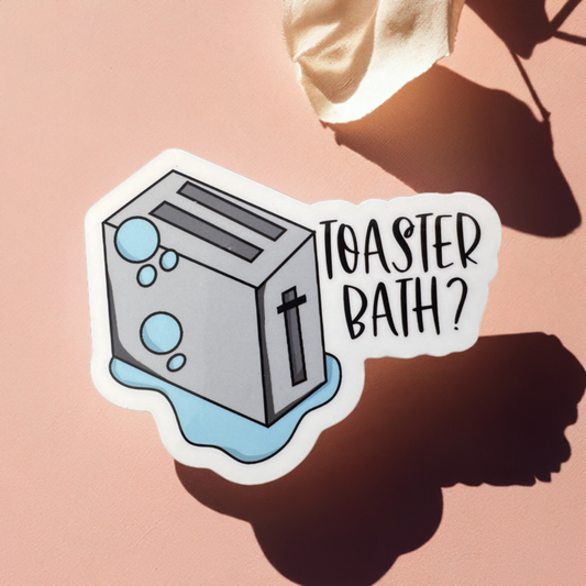 Toaster Bath Vinyl Sticker