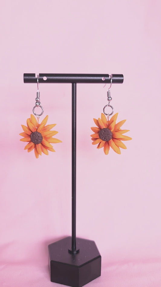 Handmade Sunflower Earrings