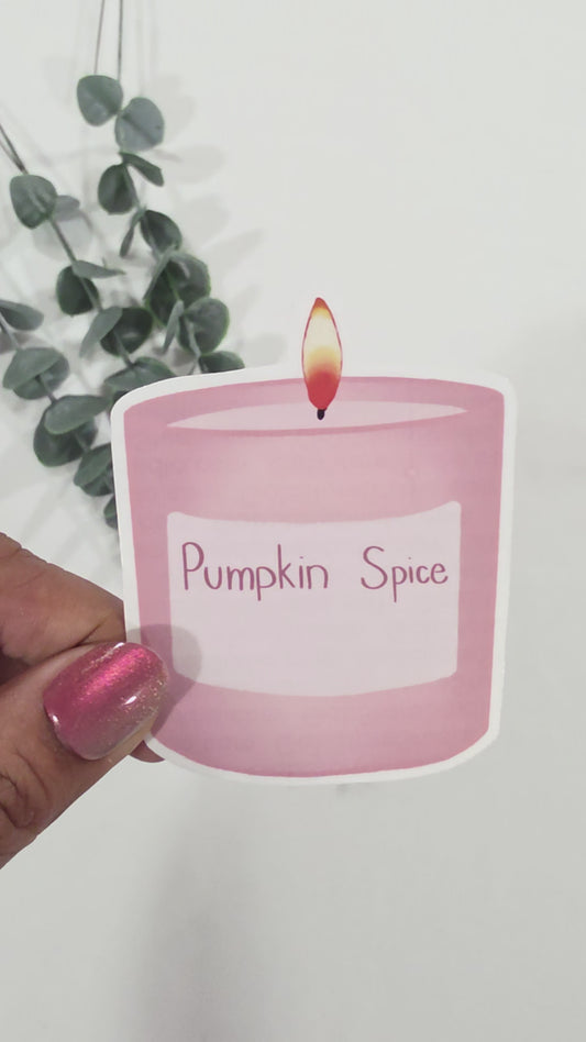 Pumpkin Spice Candle | Vinyl Sticker