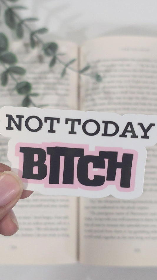 Not Today Bitch | Vinyl Sticker