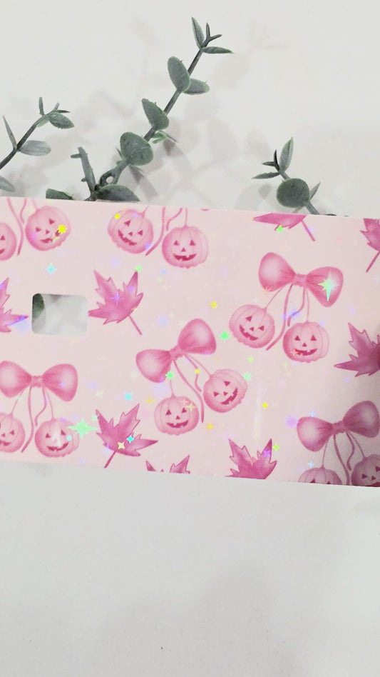 Pink Pumpkins | Credit Card Skin Sticker