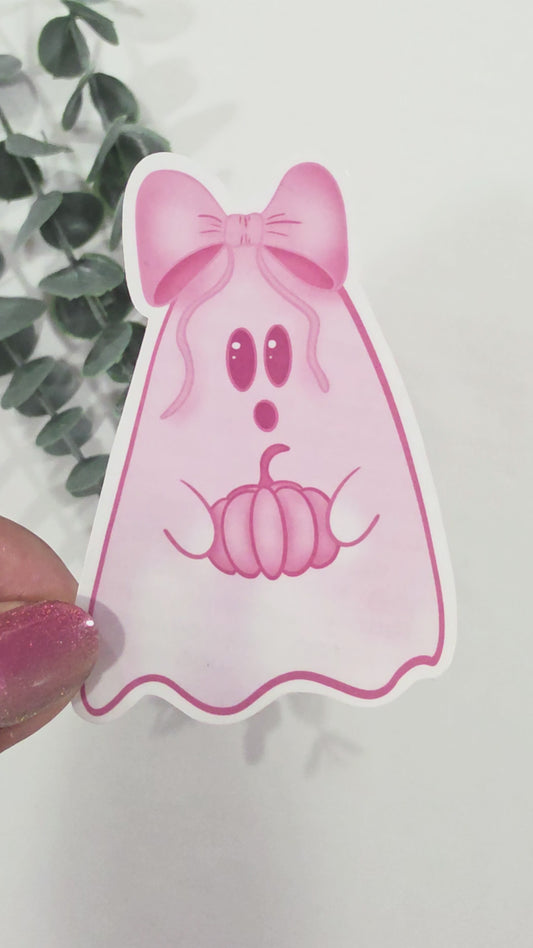 Pink Ghost Girl | Vinyl Sticker