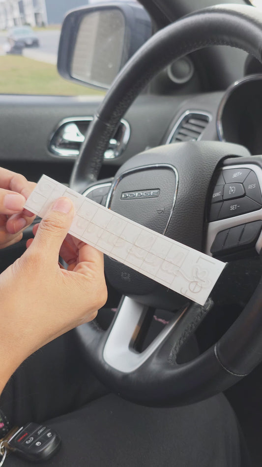 Trust in the Lord Rearview Mirror Decal