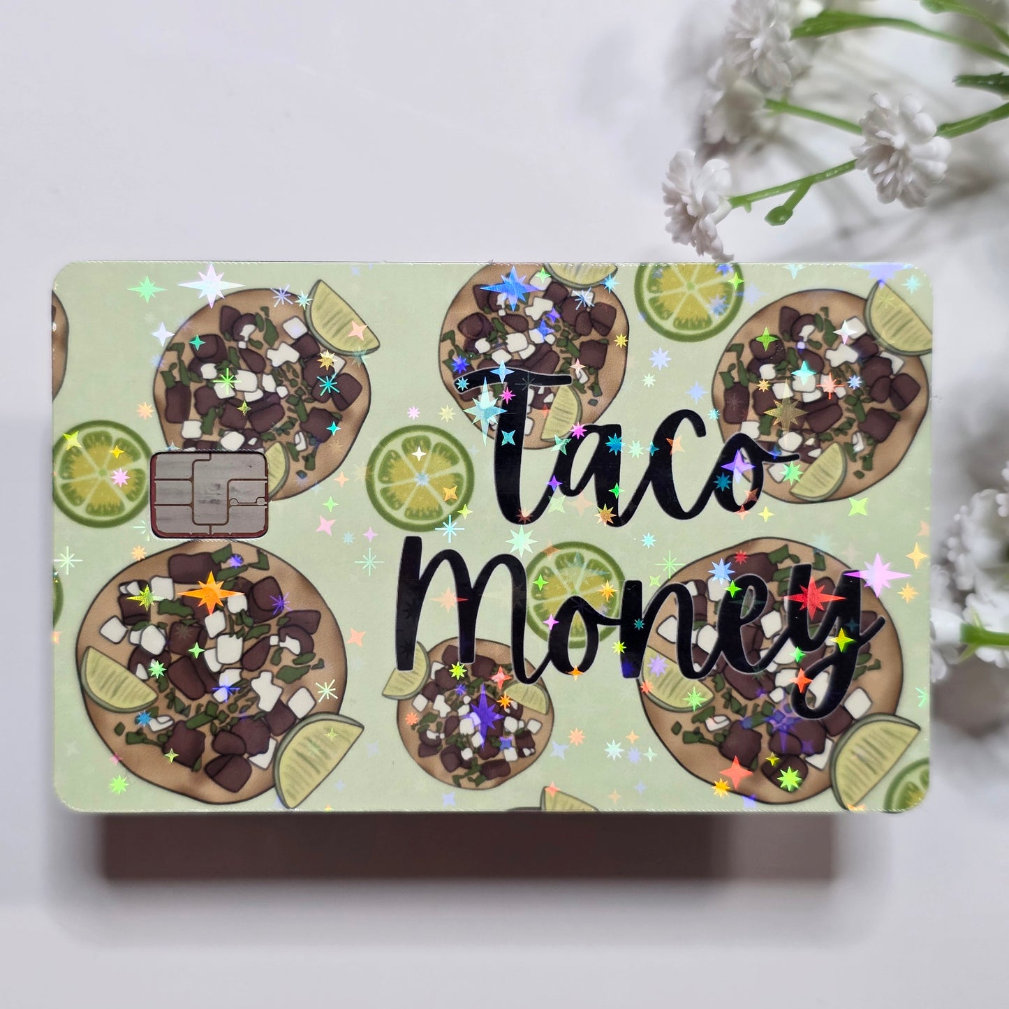 Taco Money Credit Card Sticker – Funny Debit Card Skin Vinyl Card Decal